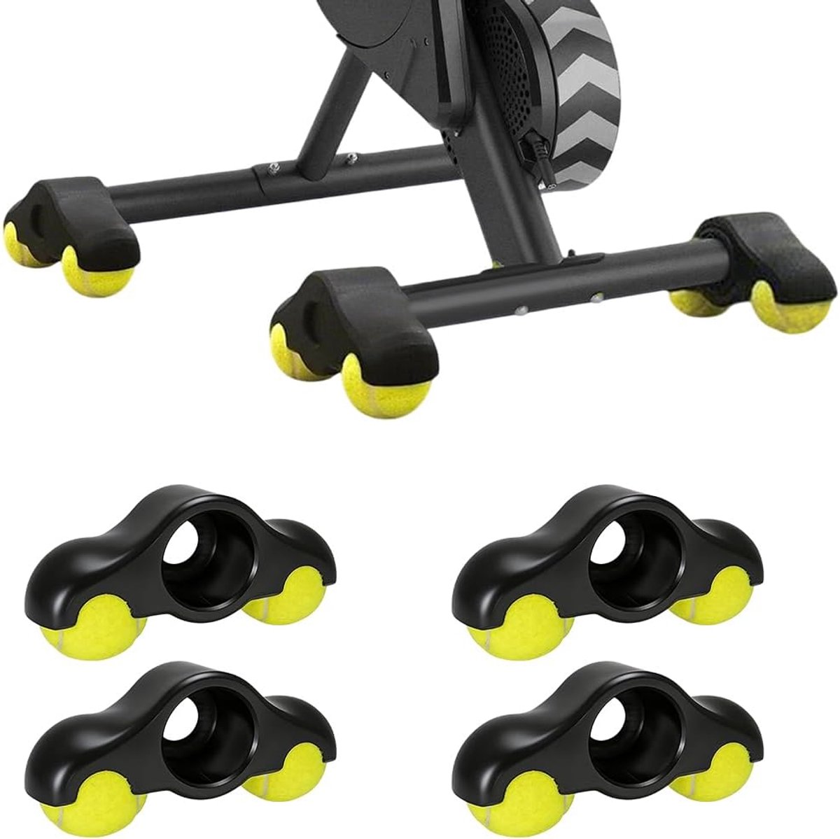 Rocker Plate Voetadapter 4pcs - Indoor Fietsadapter - Maximale stabiliteit - Comfortabel trainen - ShopVlot