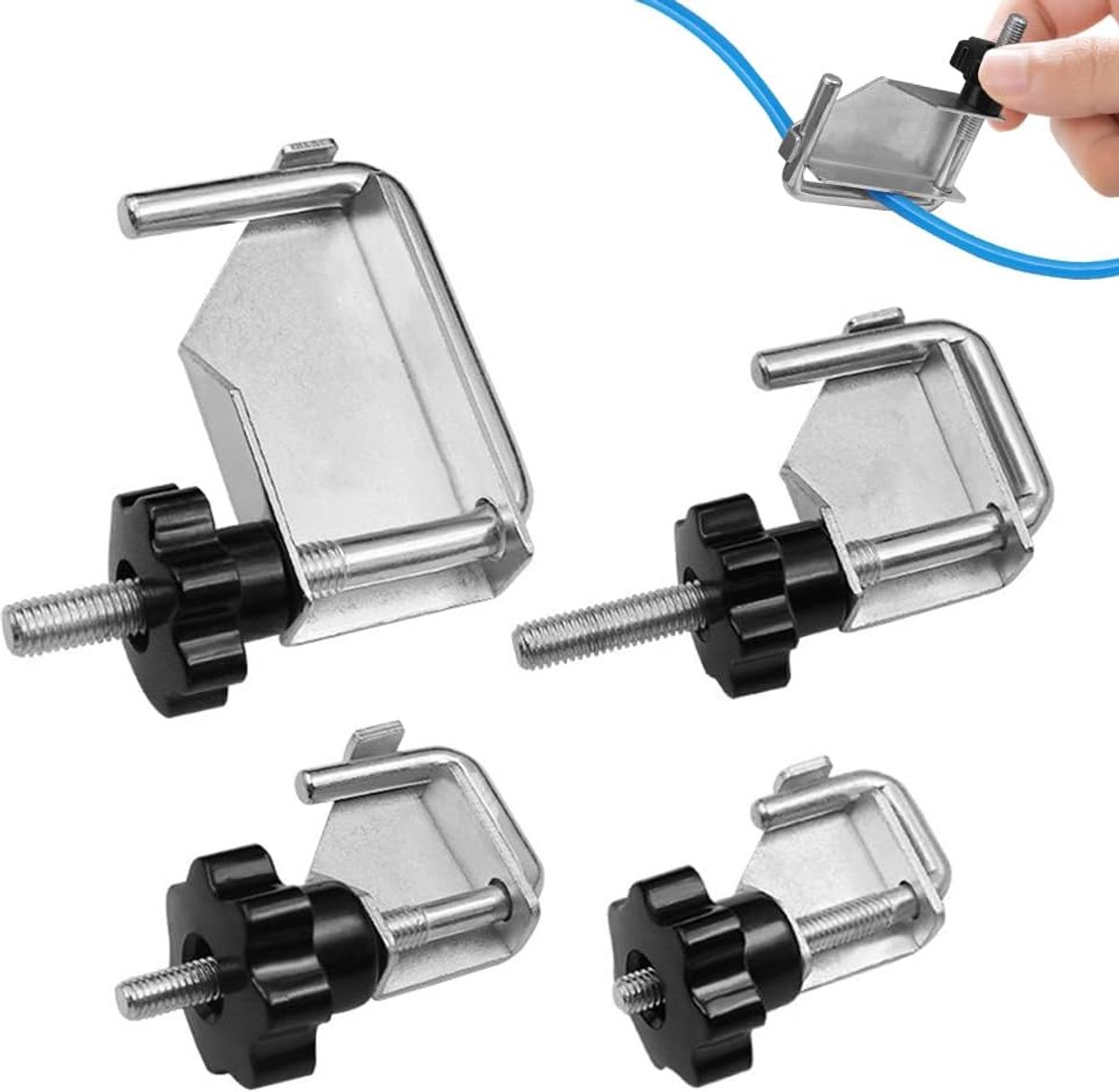 Slangklemmen Set 4 Stuks - Universele Klemmen - Voor Brandstof- en Waterleidingen - Onmisbaar voor Auto-enthouisiasten - ShopVlot