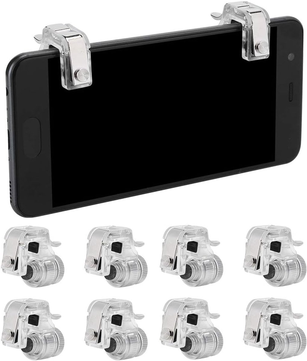 Mobiele Gaming Controller - 8 Stuks R11 Trigger - Zilver - Voor Vier- en Zesvingerconfiguratie - ShopVlot