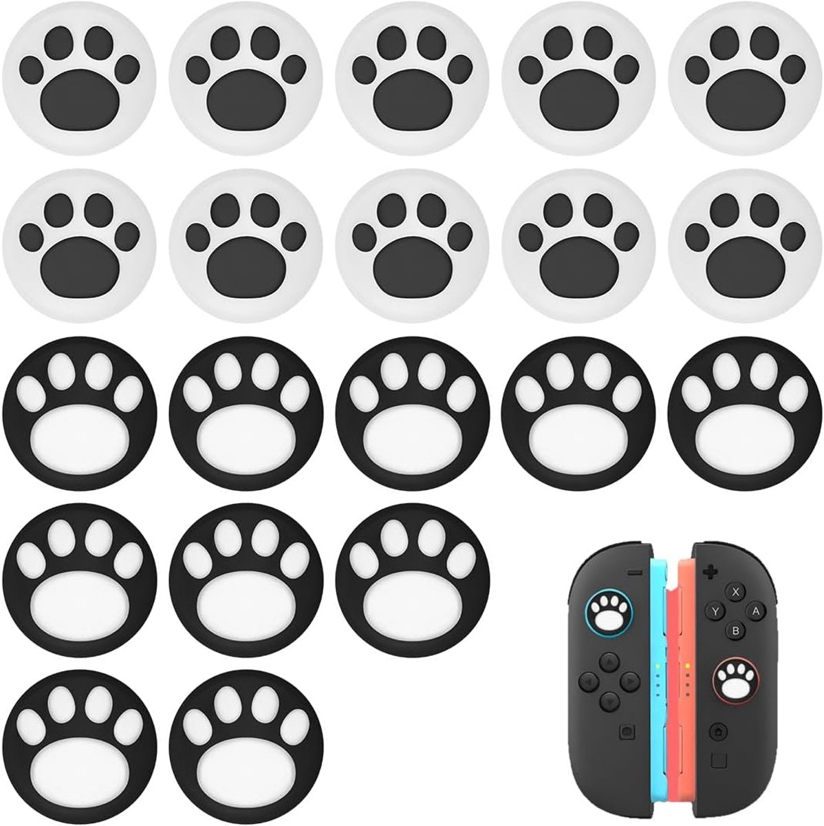 Joystick Caps 20pcs - Soft Silicone - Antislip Grip - Verbeterde Speelervaring - ShopVlot