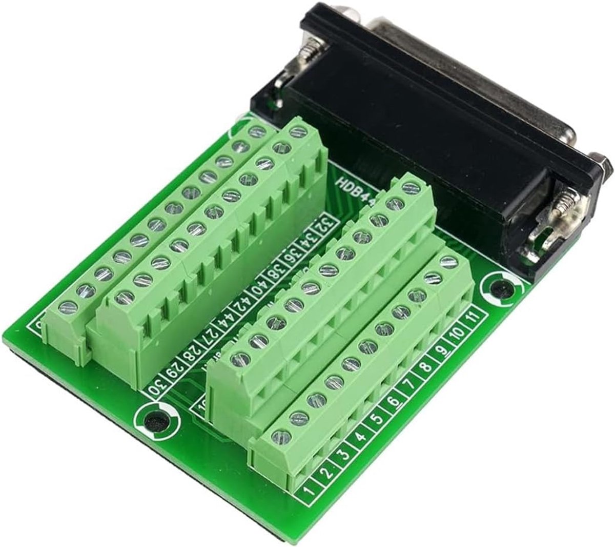 D-SUB 44-Pin vrouwelijke connector - terminalblok zonder solderen - snelle verbindingen - ShopVlot