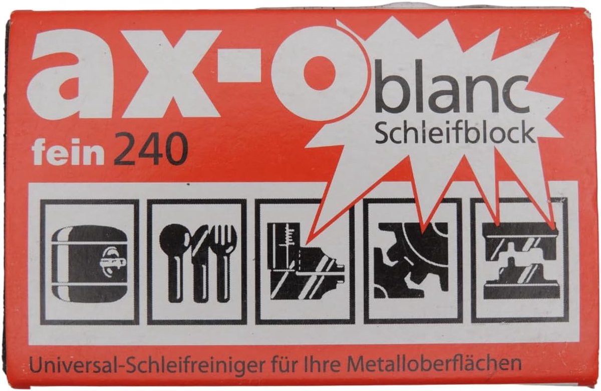 Schuurblok 80 x 50 x 20 mm - Universeel - Diverse korrels - Ideaal voor oppervlakbehandeling - ShopVlot