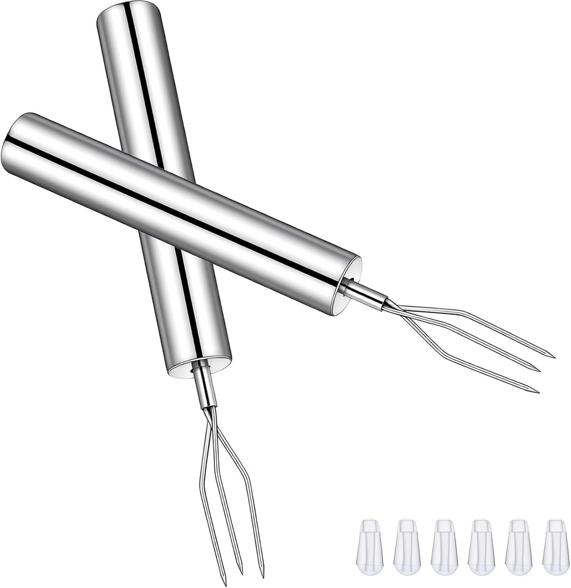 Aardappelvork 5,5 Inch - RVS driepuntige vork - Herbruikbaar - Ideaal voor BBQ gerechten - ShopVlot