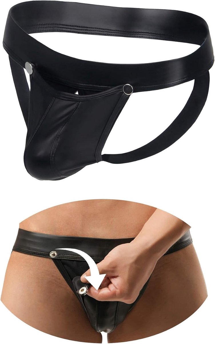 G-string heren micro string - katoen - jockstrap model - ultiem comfort - ShopVlot