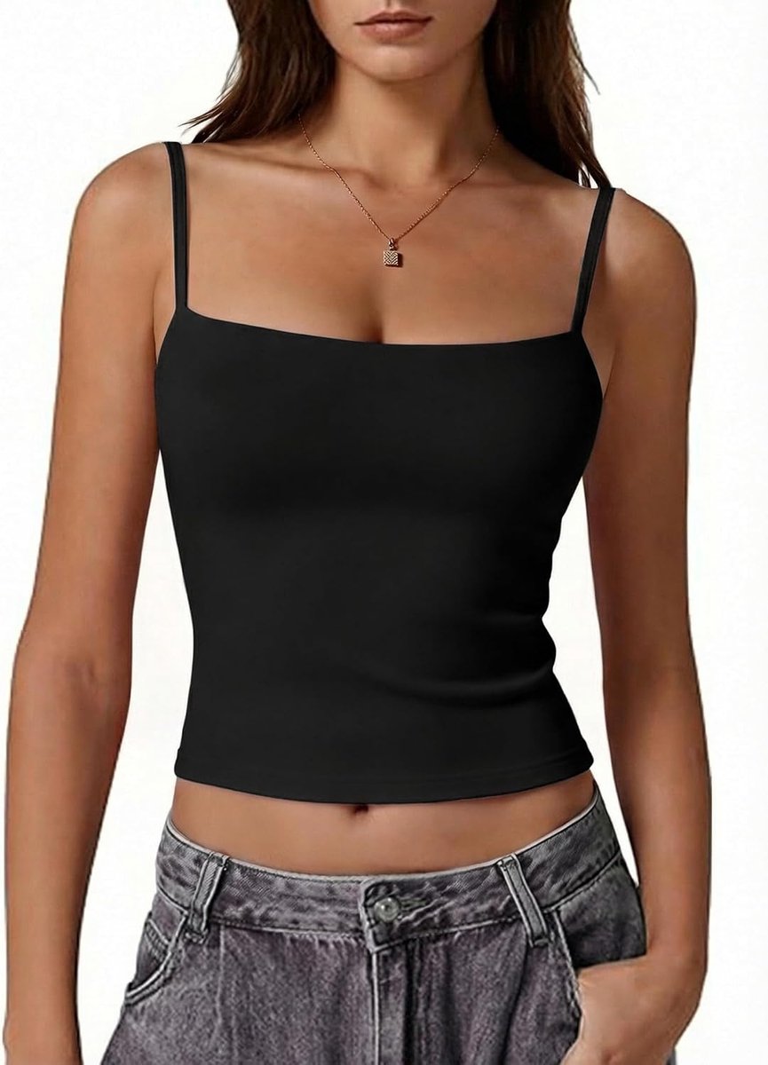 Tanktop dames katoen elastisch - eenvoudig - ademend - ideaal voor warme zomerdagen - ShopVlot