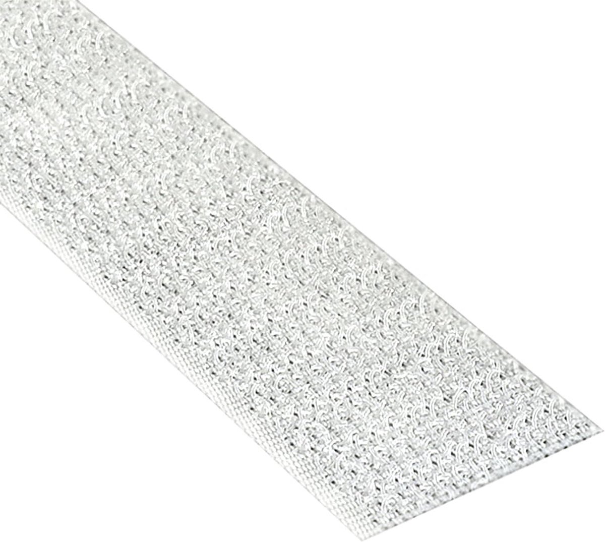Klebeshop24 haakband zelfklevend 20 mm x 8 m - wit - acryladhesief - weerbestendig en hittebestendig - ShopVlot