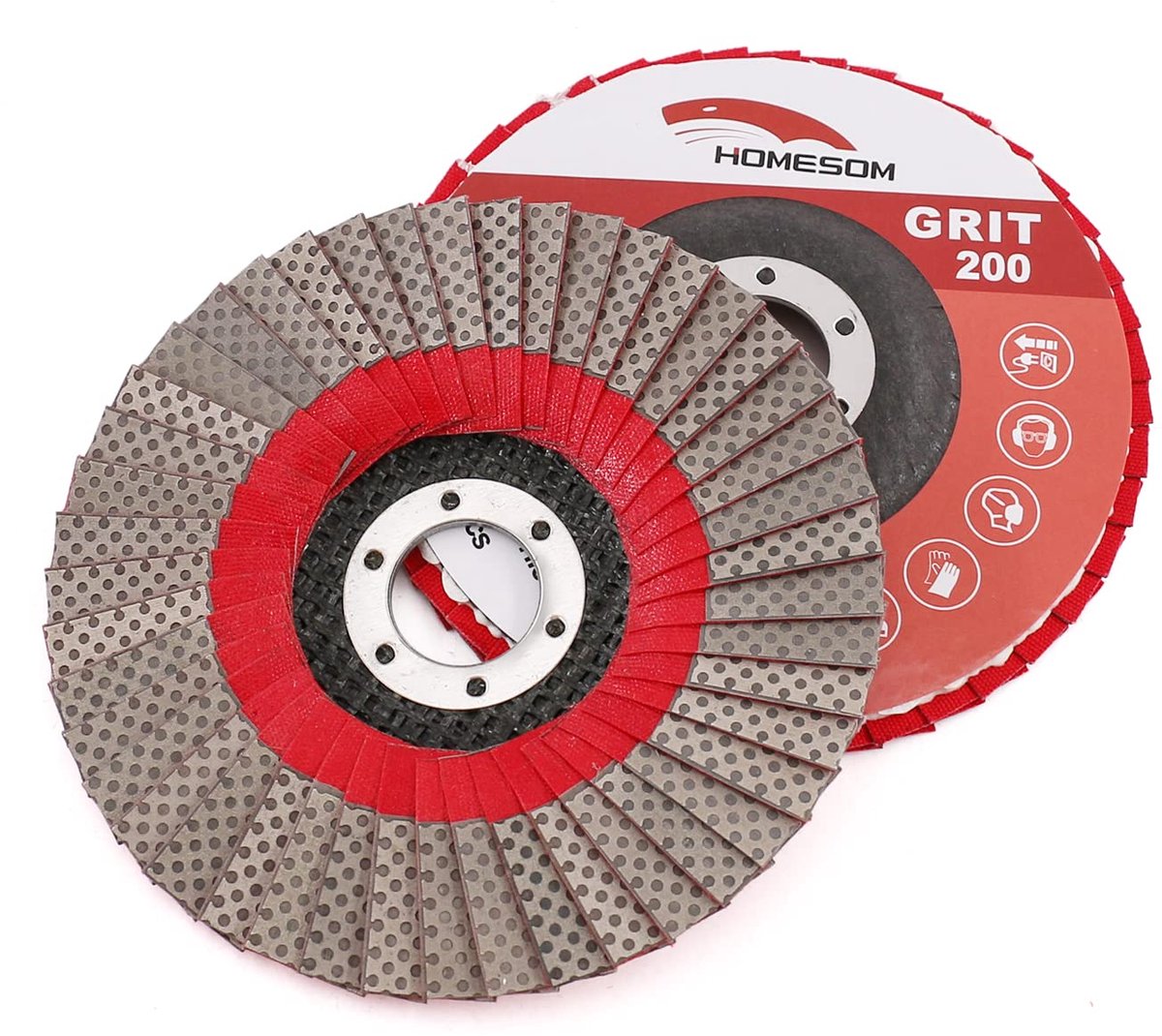 5 Inch 1pc 200 Grit Grinding Wheels Flap Grinding Grinding Wheel for Angle Grinder Diamond Grinding Pad - ShopVlot