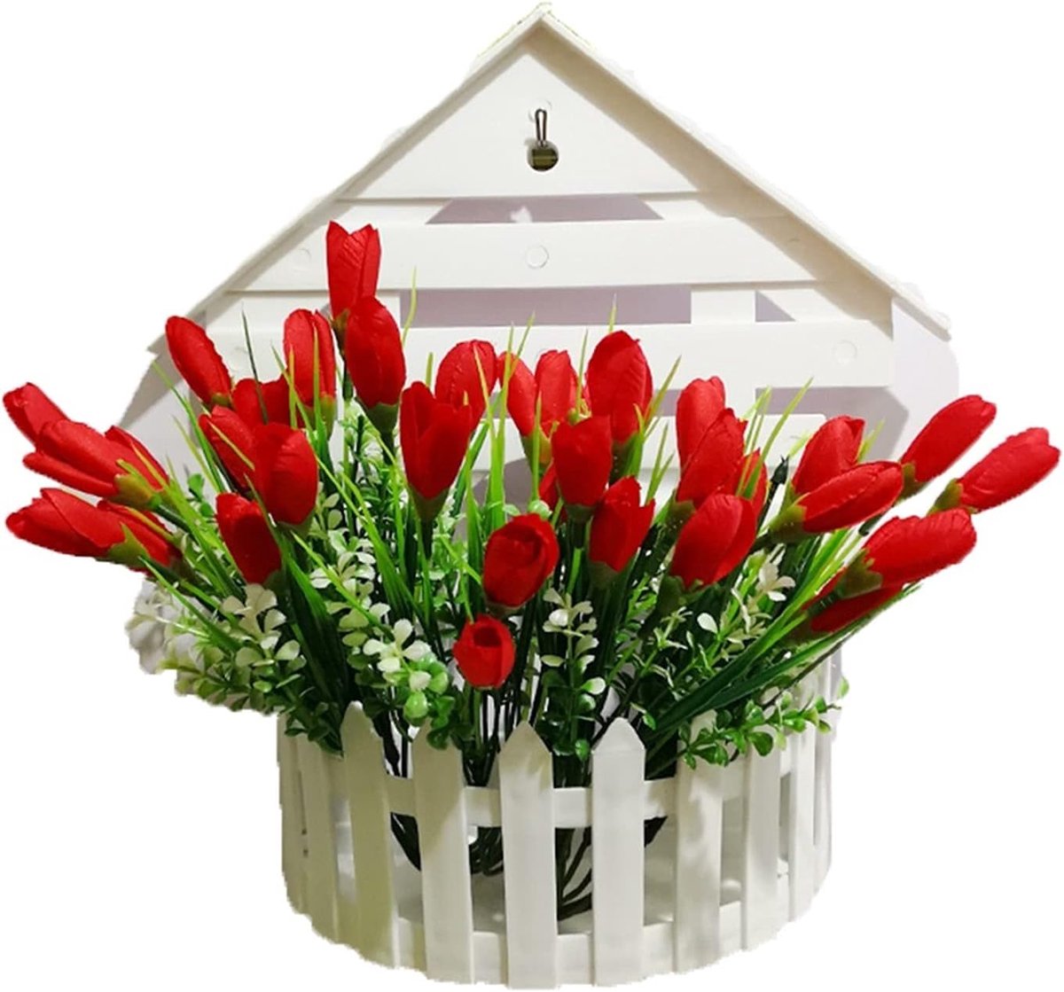 Wanddecoratie Hanger Bloemen, Kunstmatige Bloempotten, Creatieve Woondecoratie Accessoires Voor De Woonkamer (Color : - ShopVlot