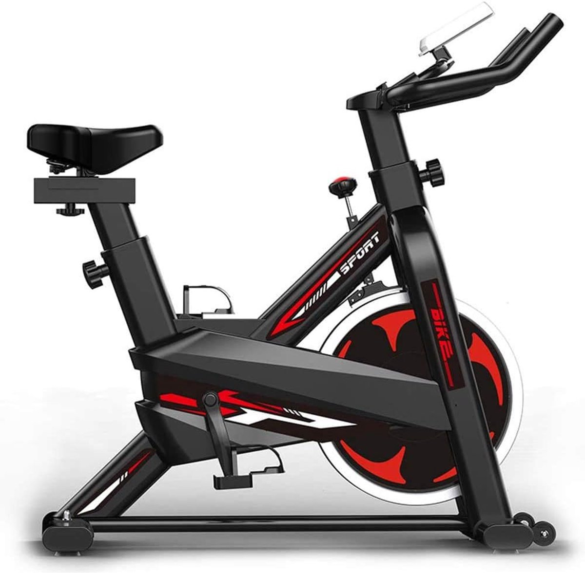 AWANG Indoor Exercise Bike Spinning Bicycle, Stationary Fitness Bike Cycling, Adjustable Workout Bike for Home Gym - ShopVlot