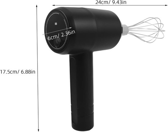 Happyyami Elektrische haarverfmixer voor de salon - 20 W batterij-handmixer voor haarverven - ShopVlot — afbeelding 5
