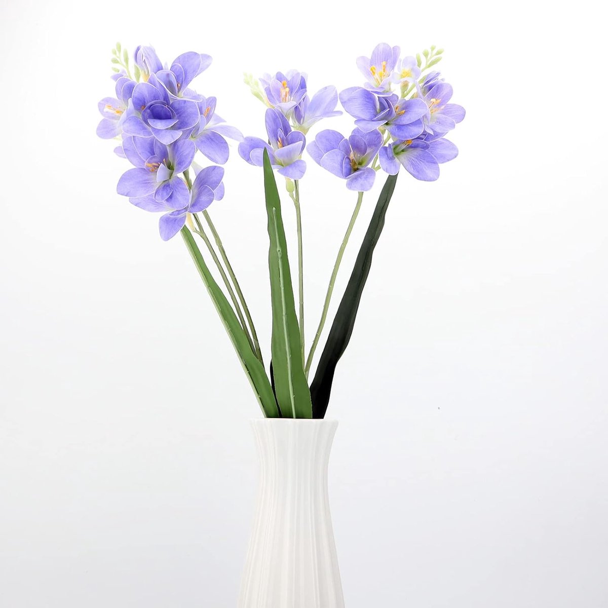 LGEGE Artificial Flowers Blue Freia 2 Pcs - Silk Fake Flowers for Home, Kitchen, Office, Hotel Decoration, Flower - ShopVlot