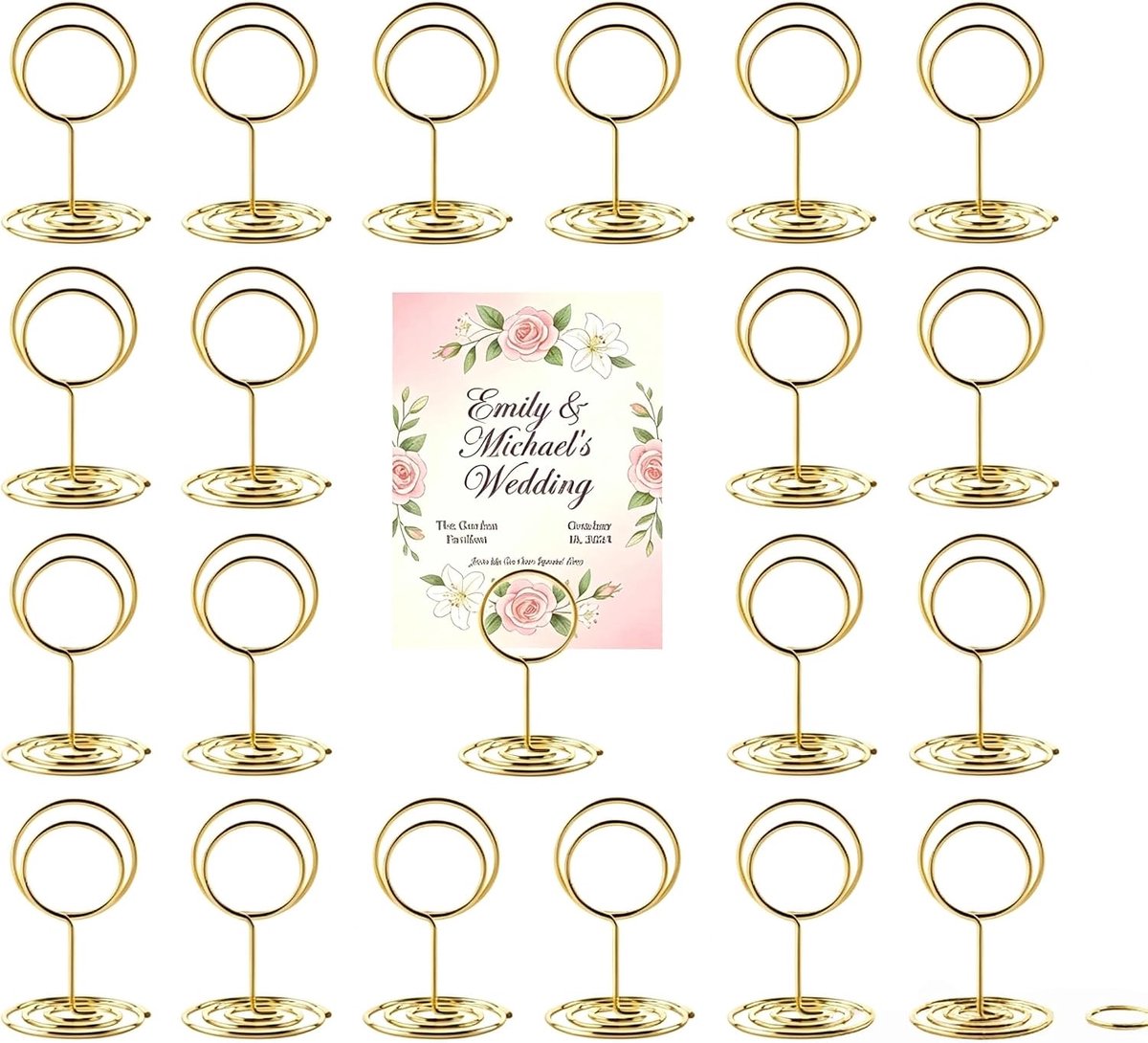 30 stuks tafelkaartjes plaatskaartjes bruiloft fotohouder - Glad oppervlak, harmonieuze rondingen en elegante lijn - ShopVlot
