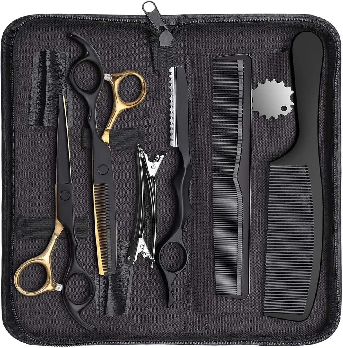 Professional Hairdressing Scissors Set of 9 Thinning Scissors Professional Thinning Scissors Hair Scissors for - ShopVlot