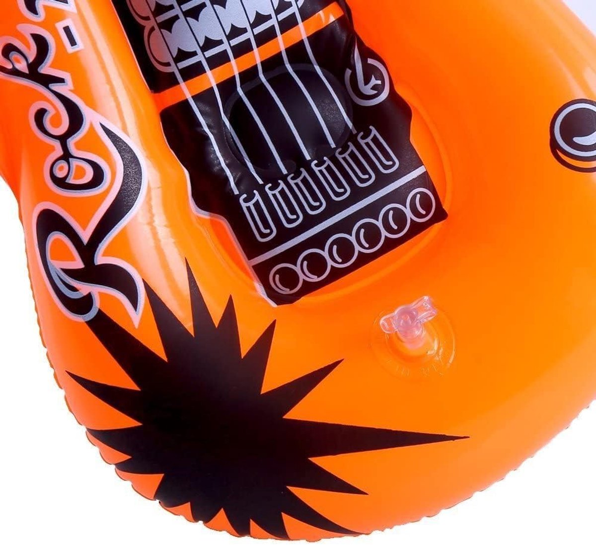 Pack of 6 Air Guitars, Colourful Guitar Decoration, Inflatable Instruments, Toy, Rock Star Toy Set for Birthday Party - ShopVlot