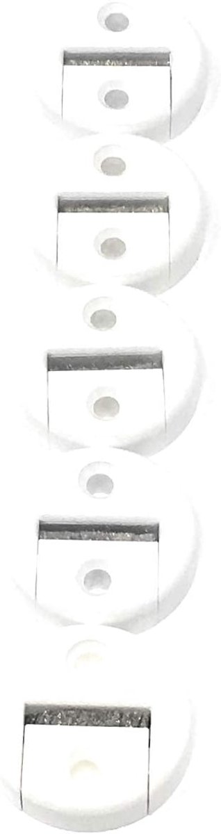 jkhandel 5 x belt guide maxi round white for 23 mm strap with brush two-piece - no belt disassembly required. - ShopVlot