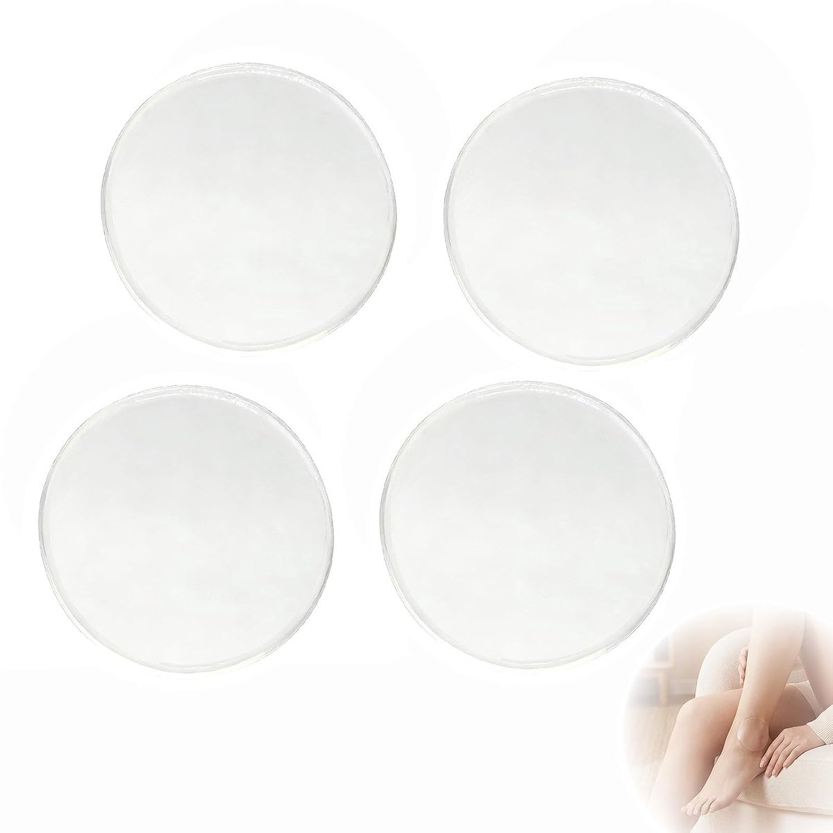 4 stuks enkelpads, enkelbescherming, gelpad, voorkomt schuren en kneuzingen, verlicht enkelpijn, voor schaatsen - ShopVlot