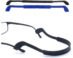 OPUGIT Glasses Strap Glasses Strap Non-Slip Silicone Glasses Strap Glasses Retainers 2 Pieces, Black/Blue, 25 - ShopVlot