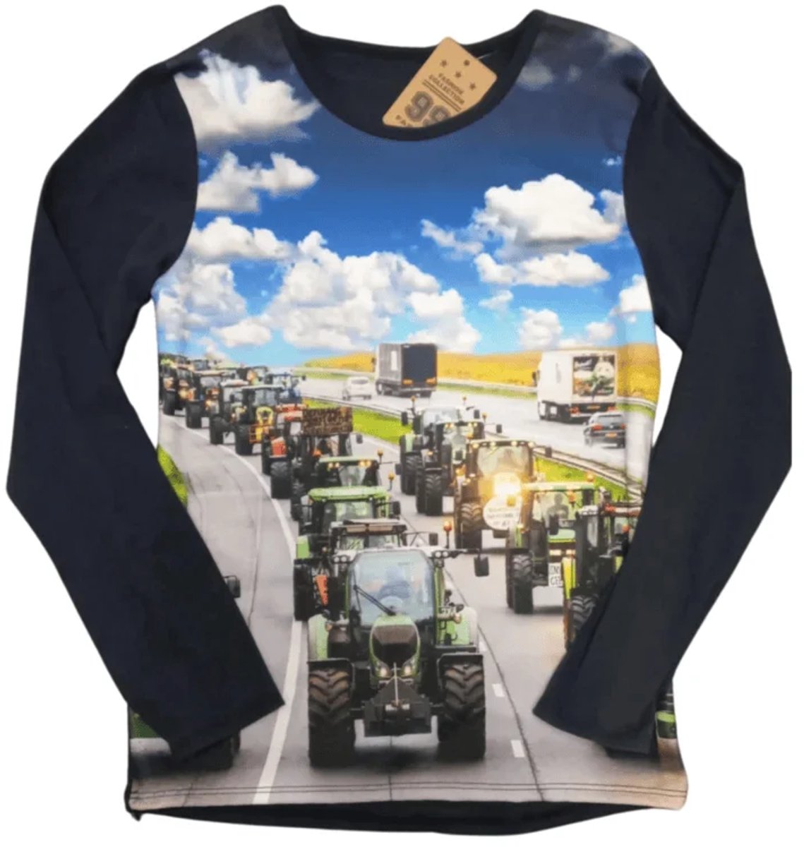 Trekker shirt met lange mouw - Blauw - 170/176