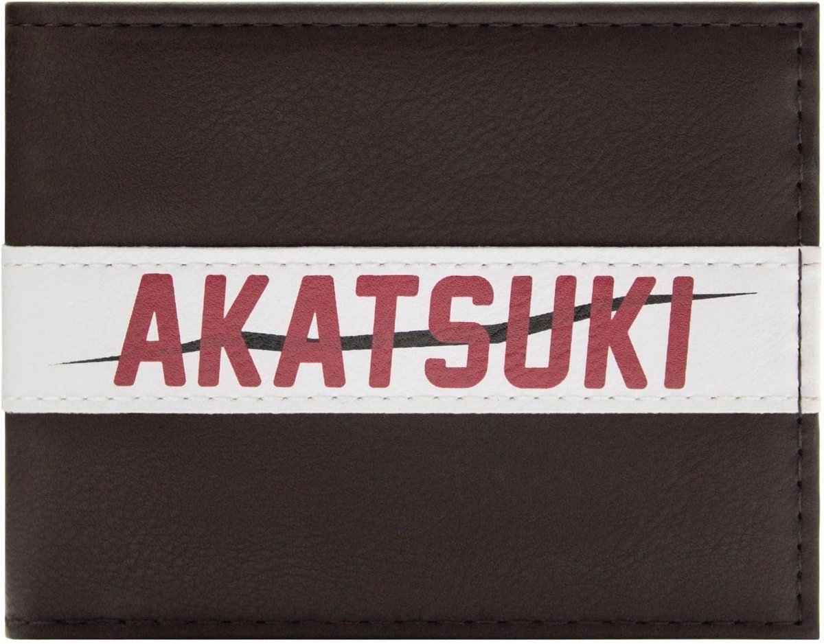 Akatsuki Dawn Shinobi Ninja Cloud Team Wallet/Wallet Dual for ID & Card Holder, Brown - ShopVlot