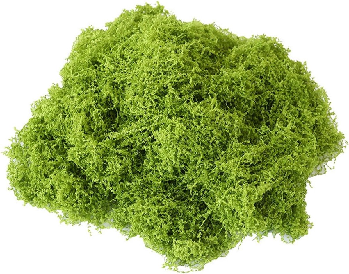 JOYOLA 100g Artificial Moss for Decorating, Stabilised Moss, Artificial Moss for Crafts, Green Artificial Simulation - ShopVlot