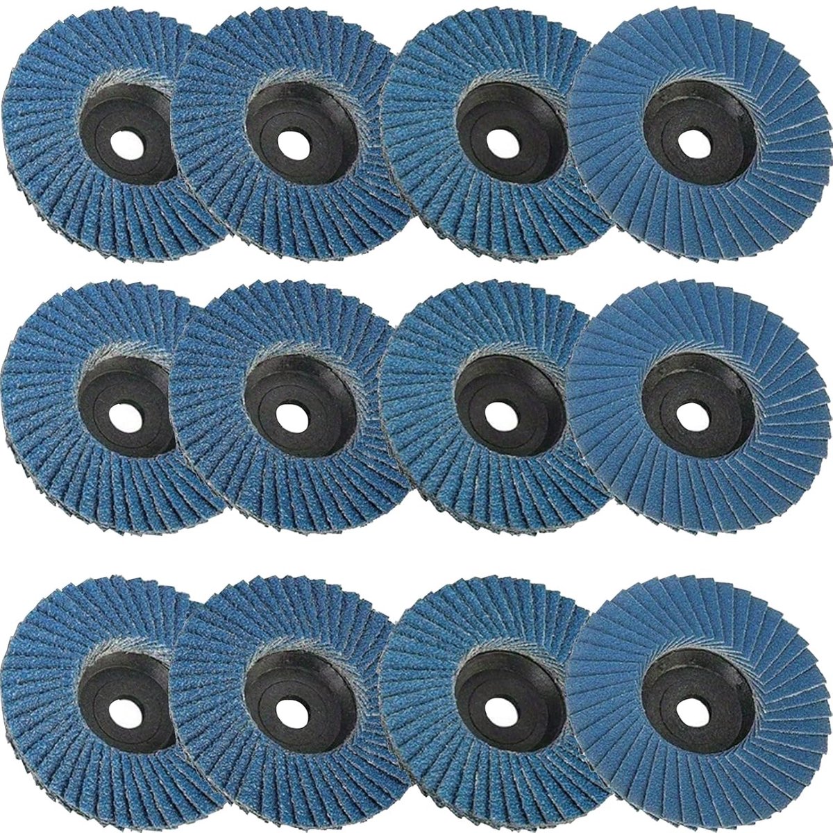 Slijpschijven 75 mm - gemengde korrel 40/60/80/120 - voor metaal en hout - ideaal voor slijpen - ShopVlot