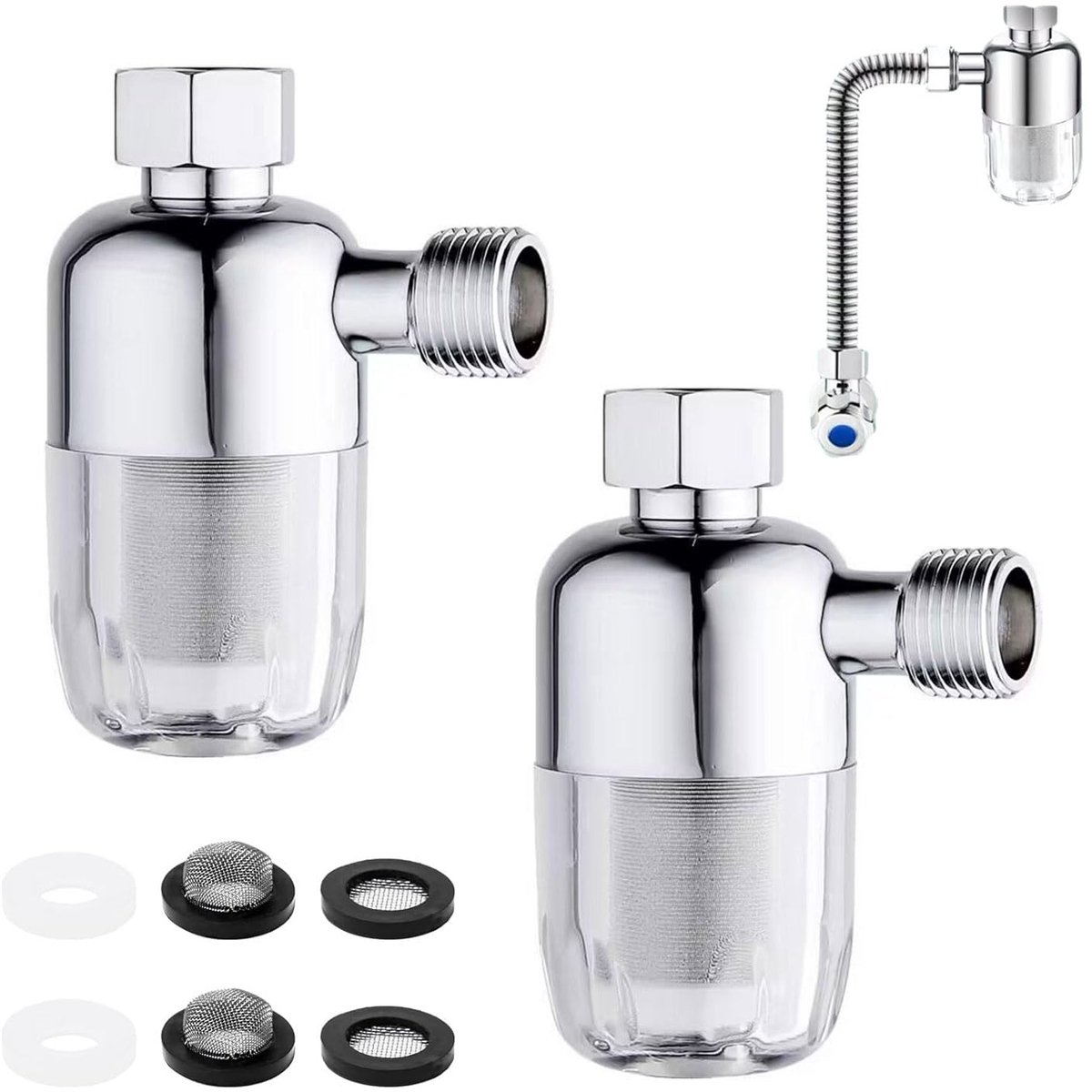 Water Filter for Shower, Water System Pre-Filter, Reusable Filter, 1/2 Inch Water Heater Filter, Effectively Filtering - ShopVlot