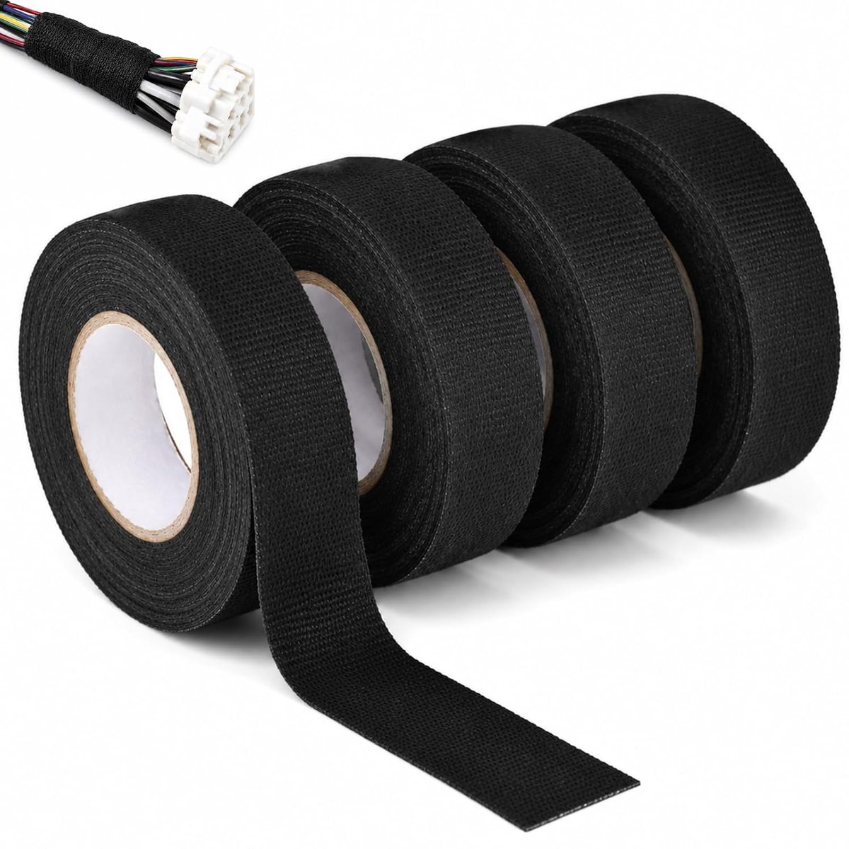 2 stuks hittebestendig en langdurig kabelboom, weefselband voor automobiel-elektriciteit, ritvast isolatieband voor - ShopVlot