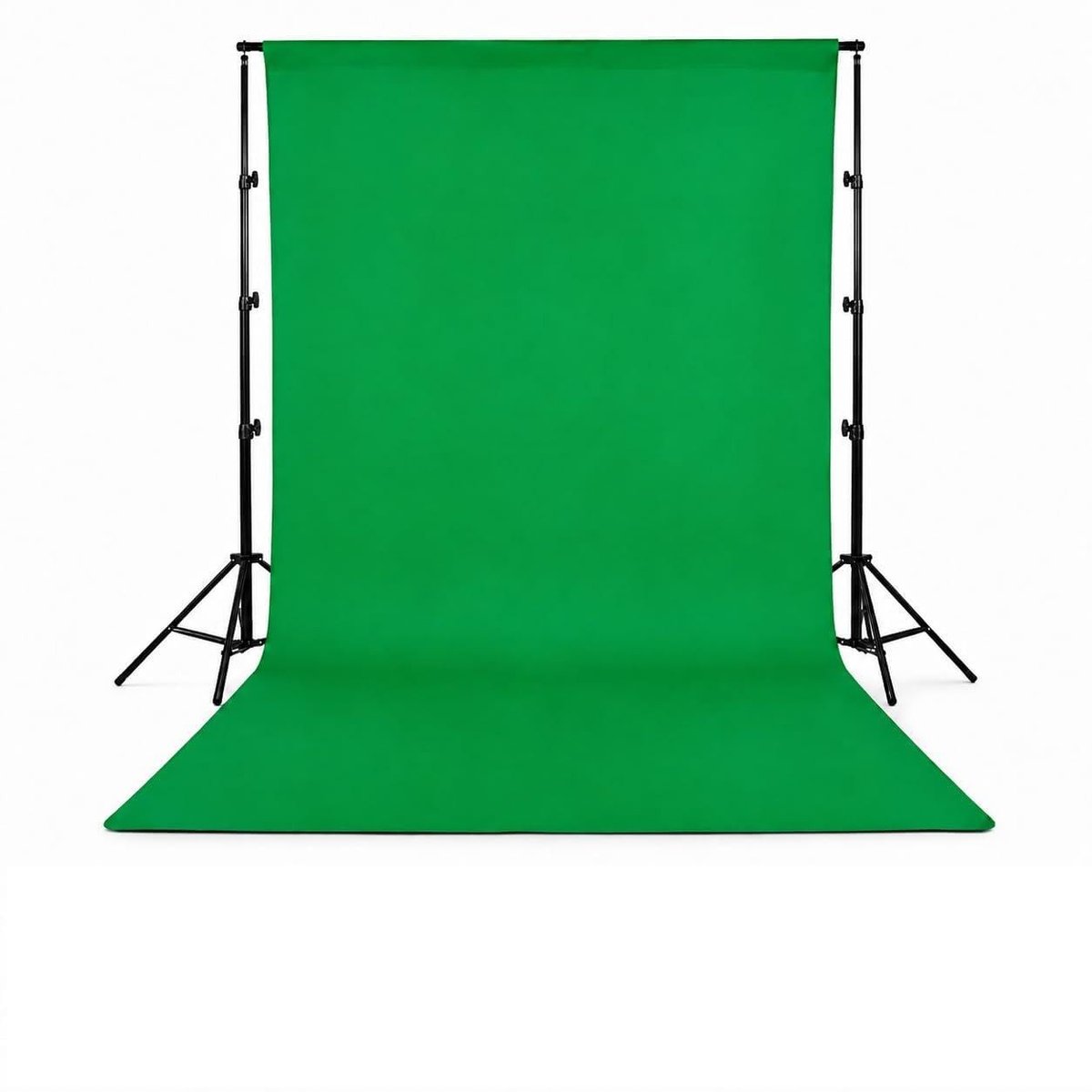 Fotoachtergrond, 3 x 2 m, fotowandachtergrond, opvouwbare fotografieachtergrond van wasbaar polyester, voor fotostudio, video, zoom en YouTube (groen)