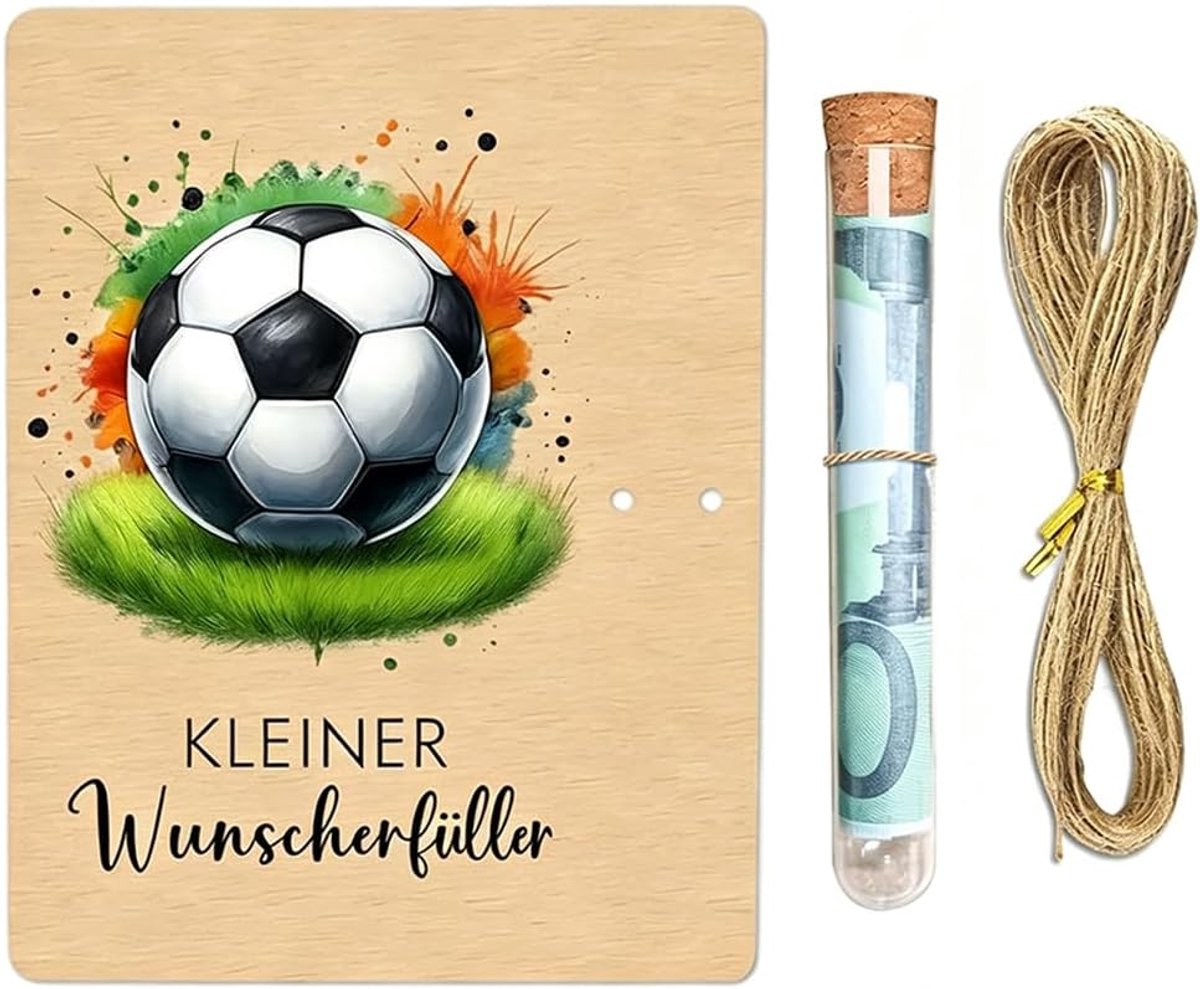 Spaarpot voor fans - Hout - Zilverkleurig - Uniek cadeau voor verjaardag - ShopVlot