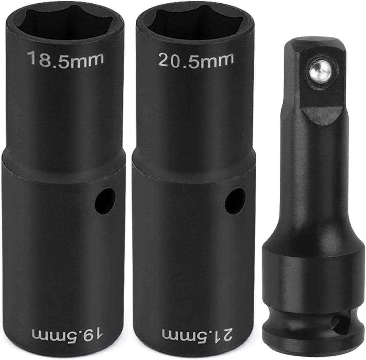 Wheel Nuts Nut 19.5 18.5 20.5 21.5mm Double Head Wheel Brace Wrench for Nut, 1/2 Inch Chrome Molybdenum Steel Socket - ShopVlot
