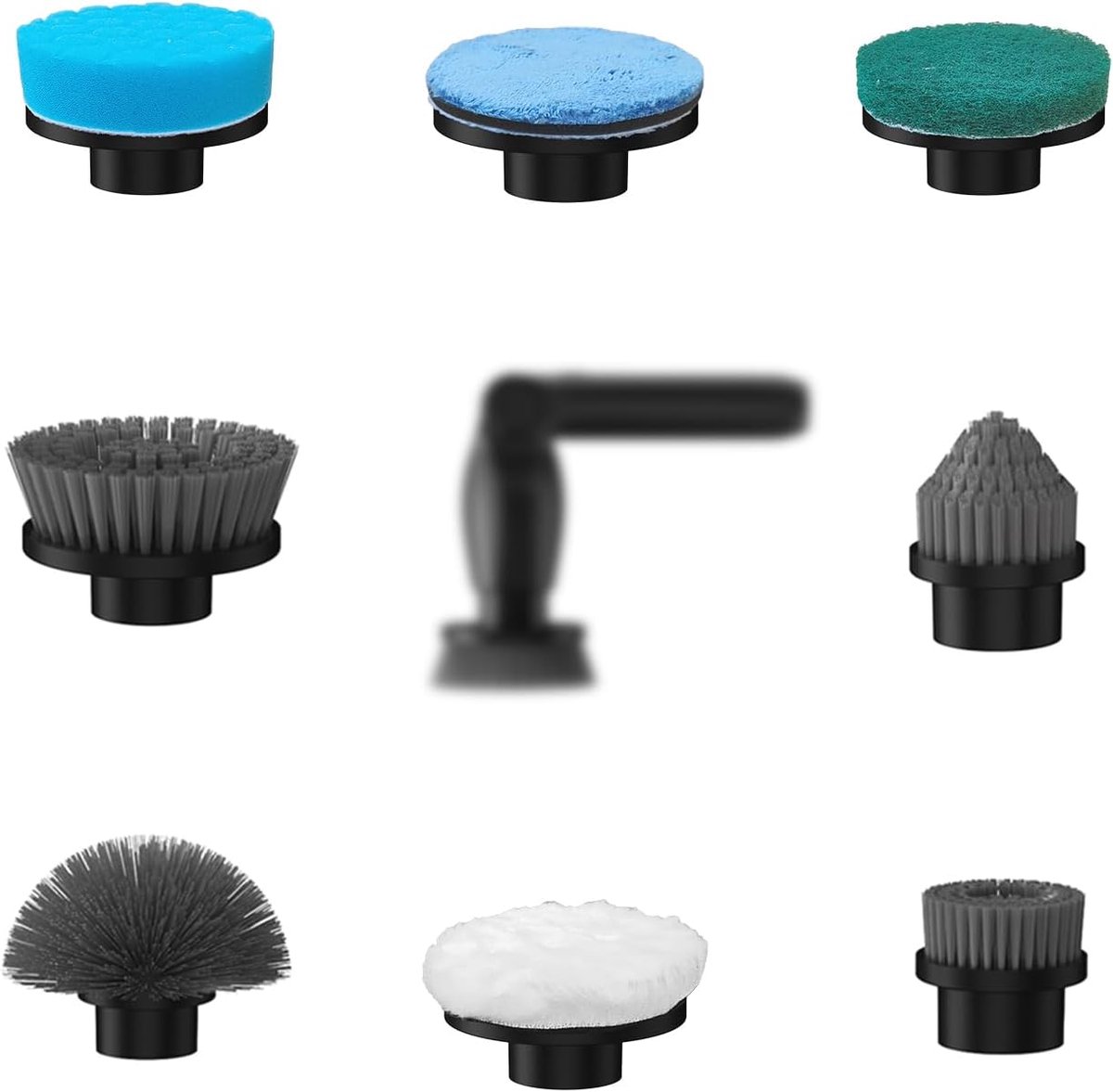 Leebein YMG-818/820 Electric Spin Scrubber Replacement Brush Heads, 8pcs Extra Brush Accessories Kit for YMG-818/820 - ShopVlot