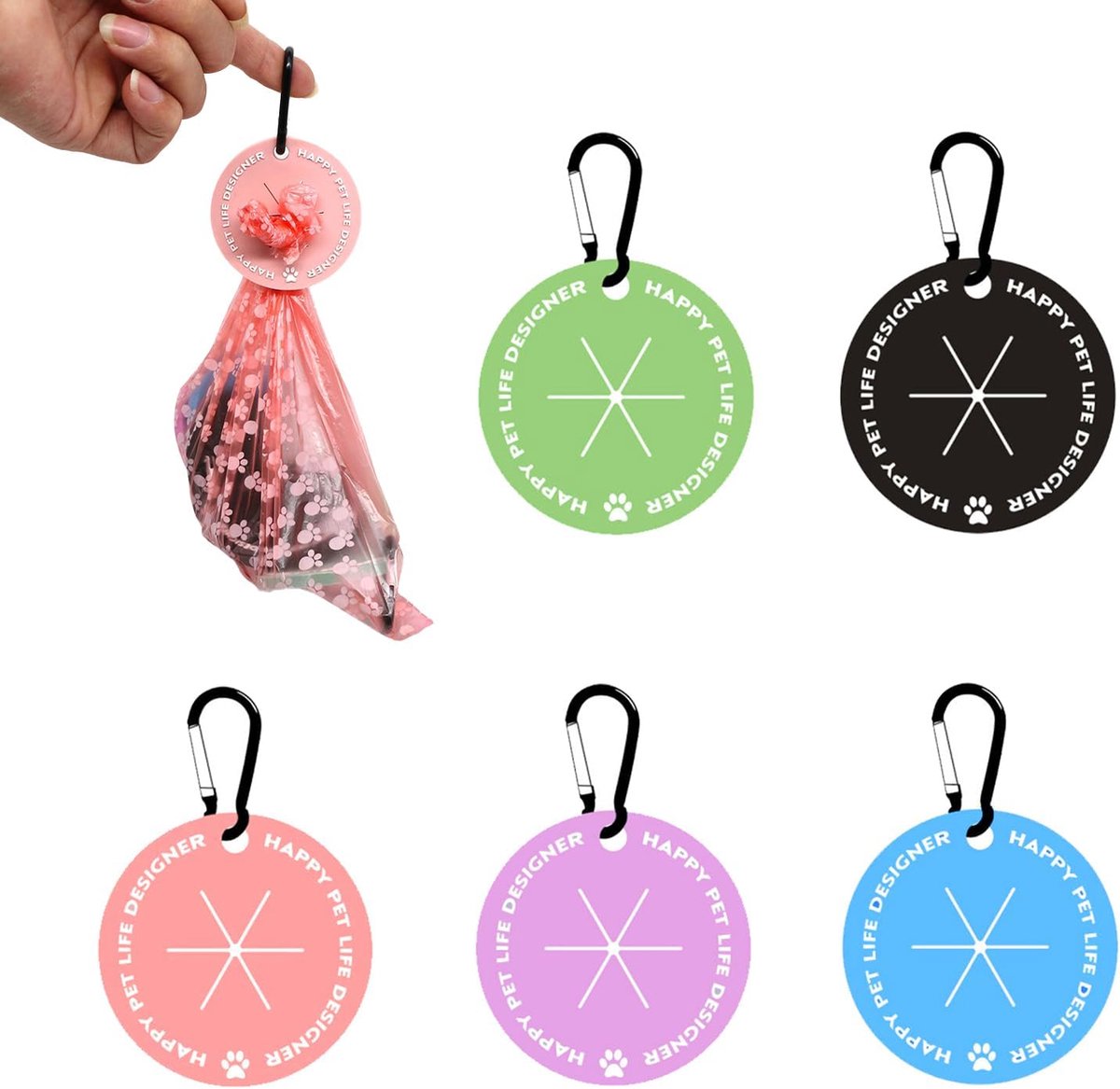 Silicone Poop Bag Holder for Dog Poop Bags, Dog Poop Bag Holder, Linen Waste Holder, Poop Bag Holder for Strap - ShopVlot