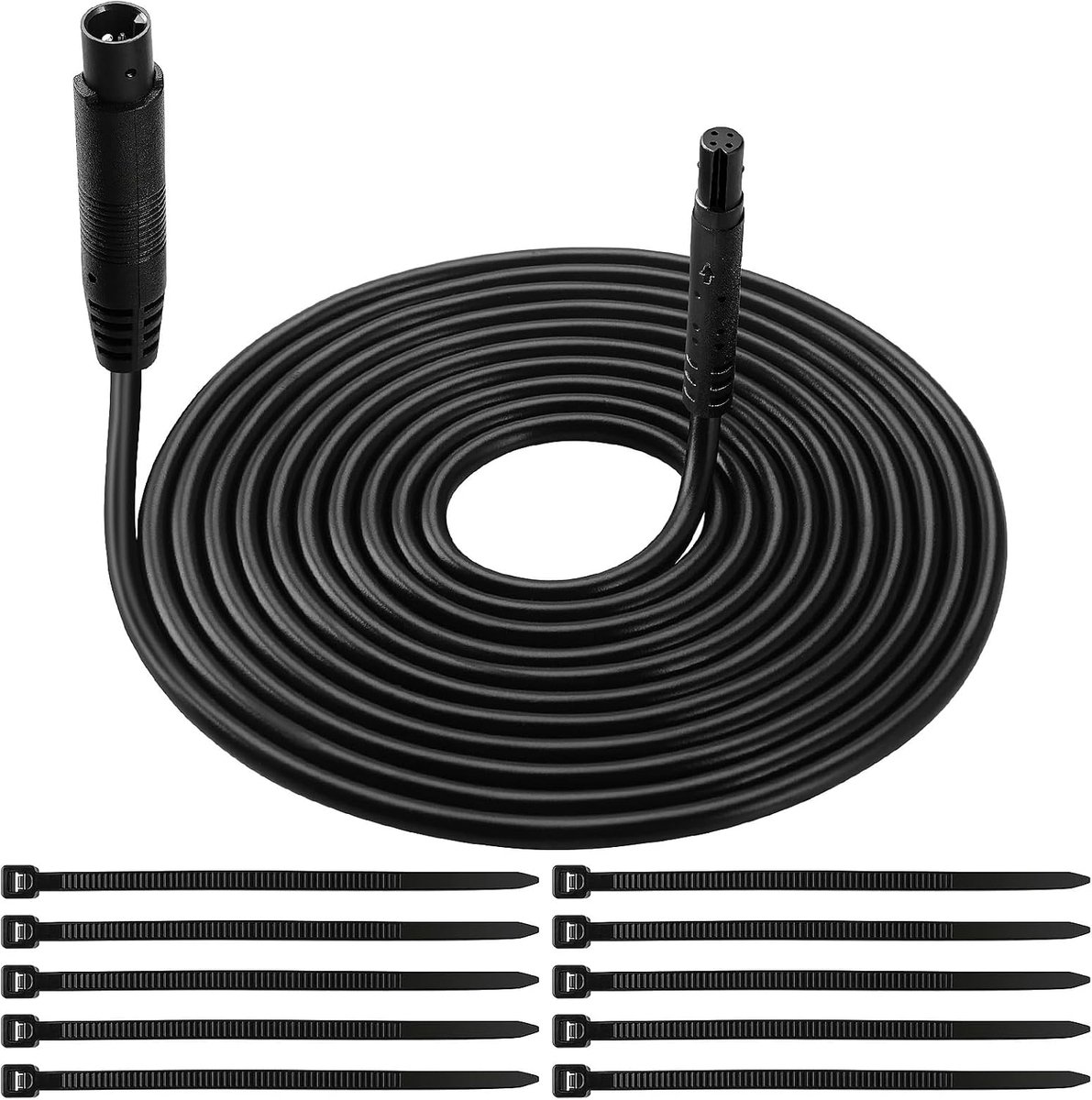 2m 4-Pin Extension Cable for Rear View Camera, Extension Cable for Dashcam, Rear View Cable, with Cable Ties, for - ShopVlot