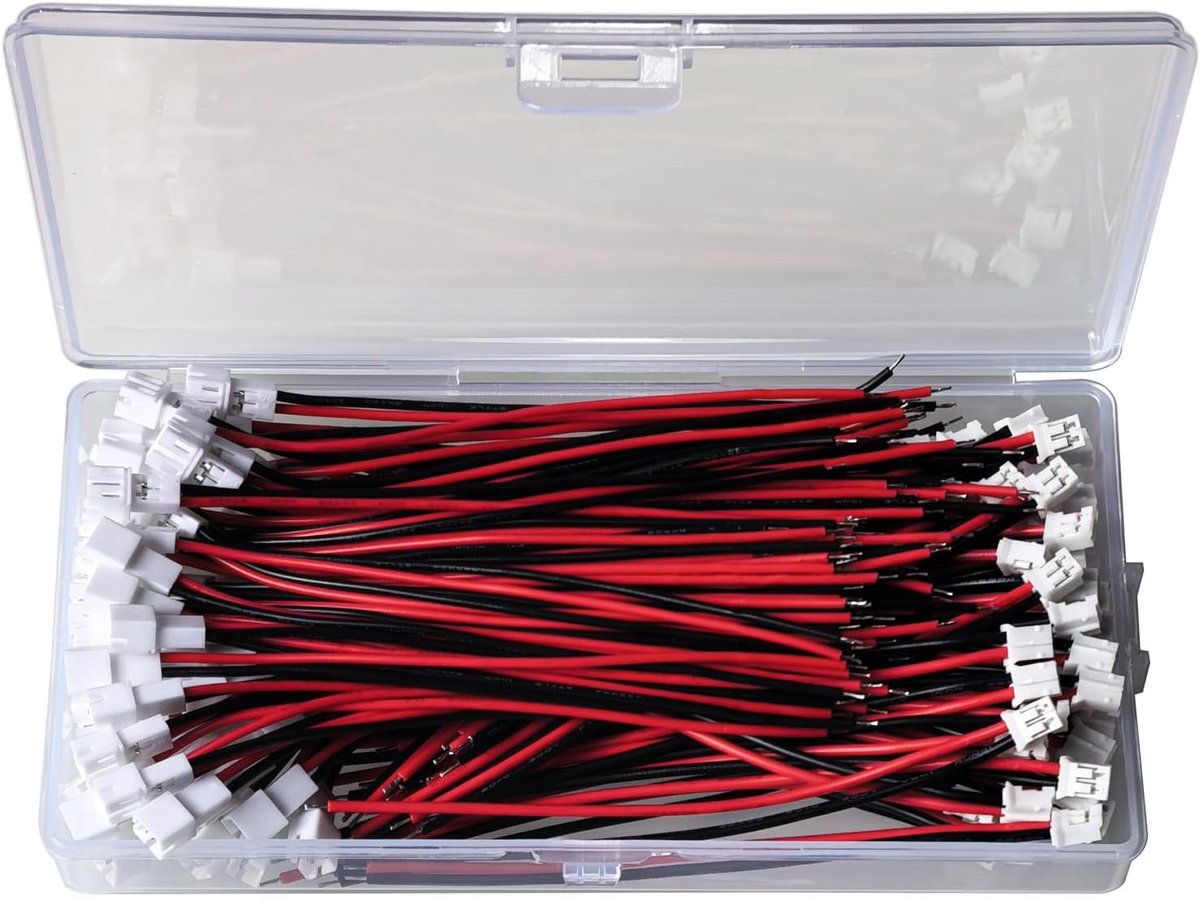 60 paar JST connectoren, JST 2.0 PH 2-pins verbindingsstekker, 2-pins connector plug mannelijk en vrouwelijk, JST 2,0 - ShopVlot