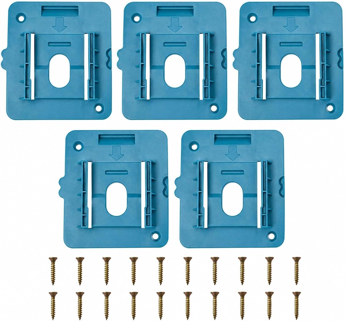4-delige accuhouder, compatibel met Makita accuhouder met 10 schroeven voor Bl1860, Bl1850, Bl1840b modellen - ShopVlot