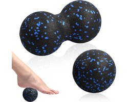 fascia ball set (single ball + double ball), massage ball, fascia ball, trigger point release lacrosse ball, fascia - ShopVlot