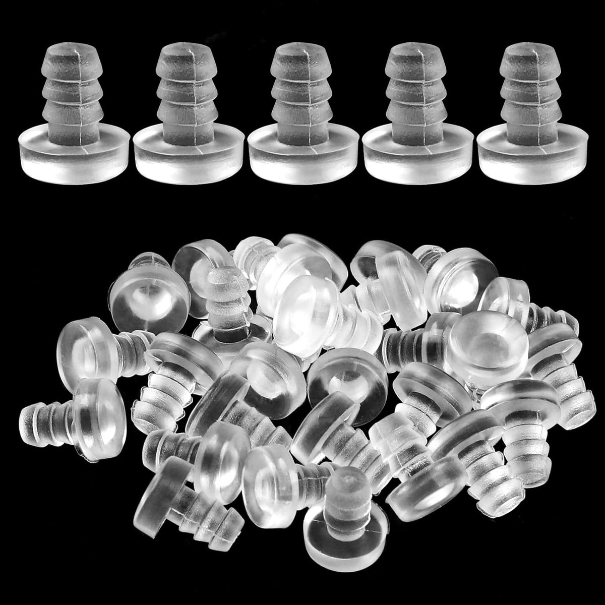 Transparent Rubber Stop Dampers 100 Pcs Buffers Furniture Door Buffer Anti-Collision Table Bumpers Grabs for Glass - ShopVlot
