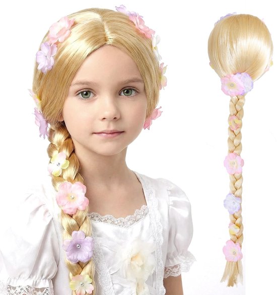 Solidchoice - Rapunzel Kinderprinses Pruik voor Cosplay en Feesten