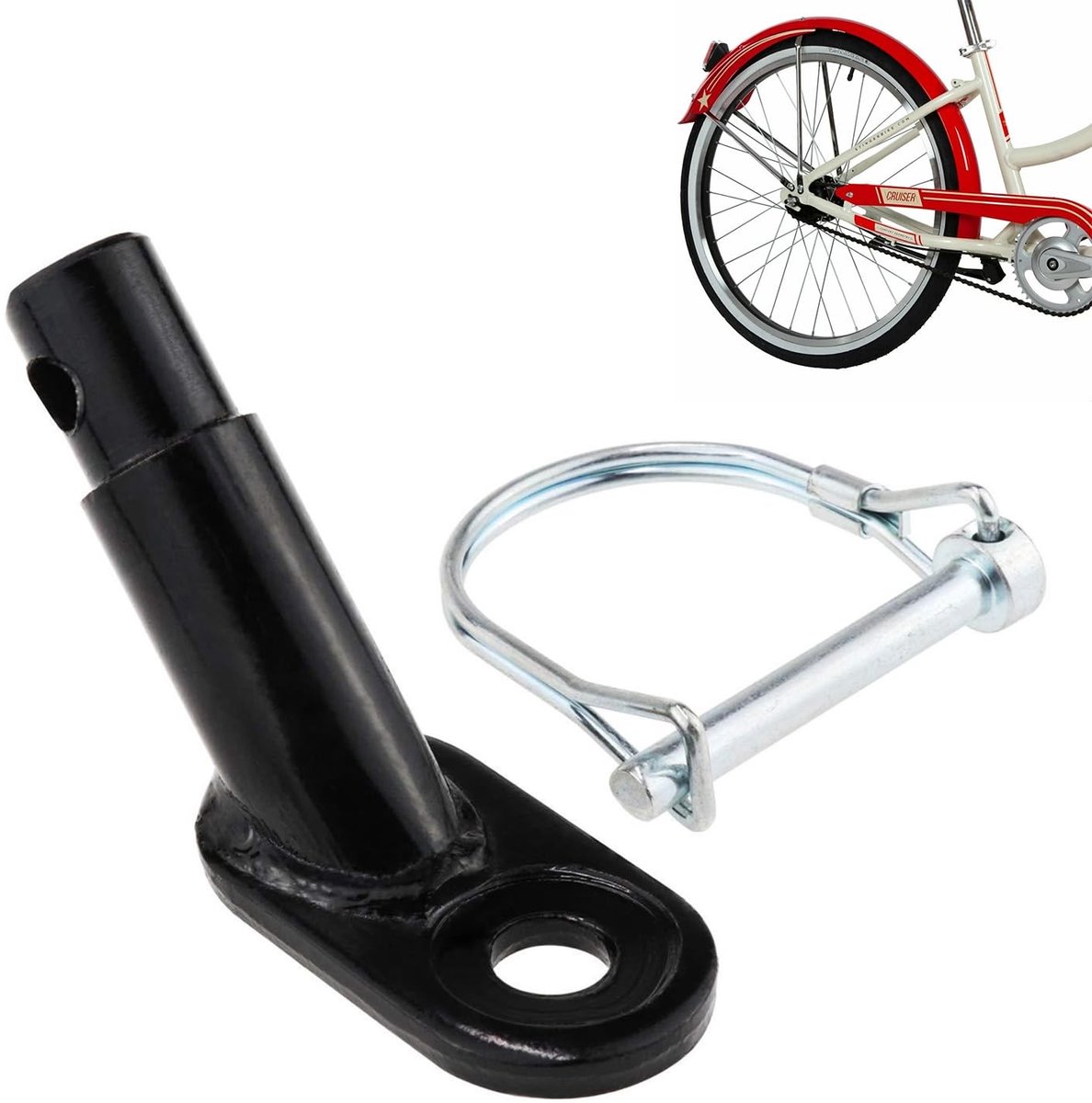 Solidchoice - Fietstrailer Koppeling Set met Veiligheidsadapter