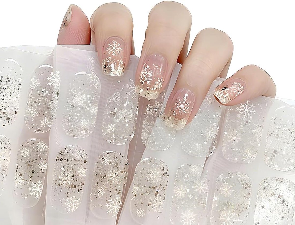Nail stickers 22 stuks - UV-uithardende nagelfilm - Zelfklevende nagelfilm - Voor een feestelijke manicure - ShopVlot