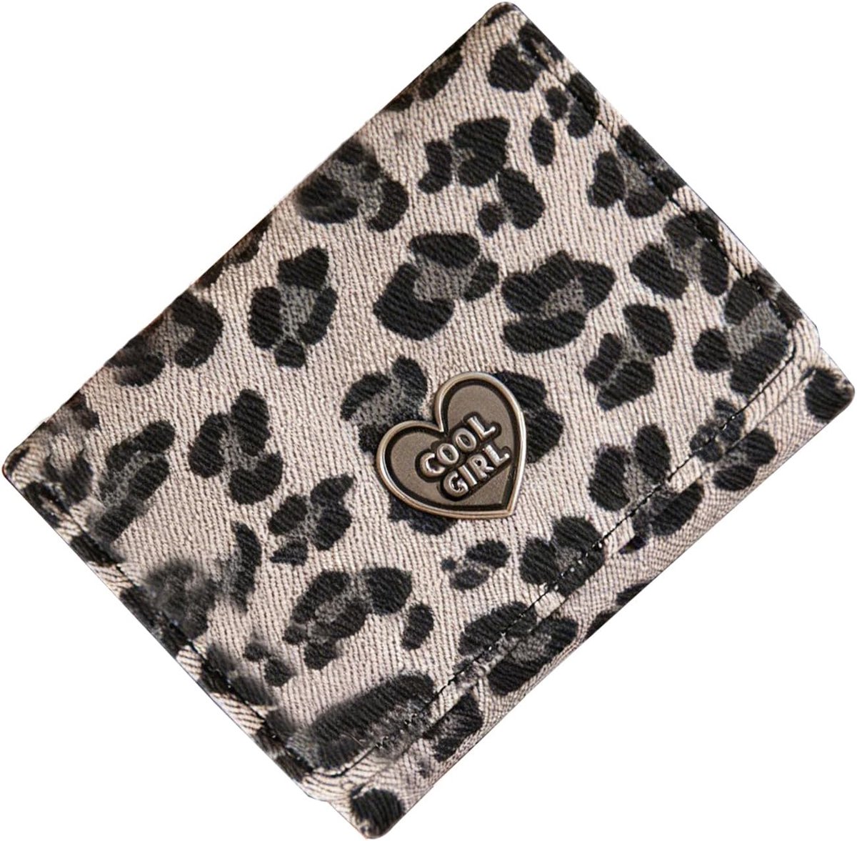 Portemonnee dames - luipaardprint - echt leer - RFID-bescherming - ShopVlot