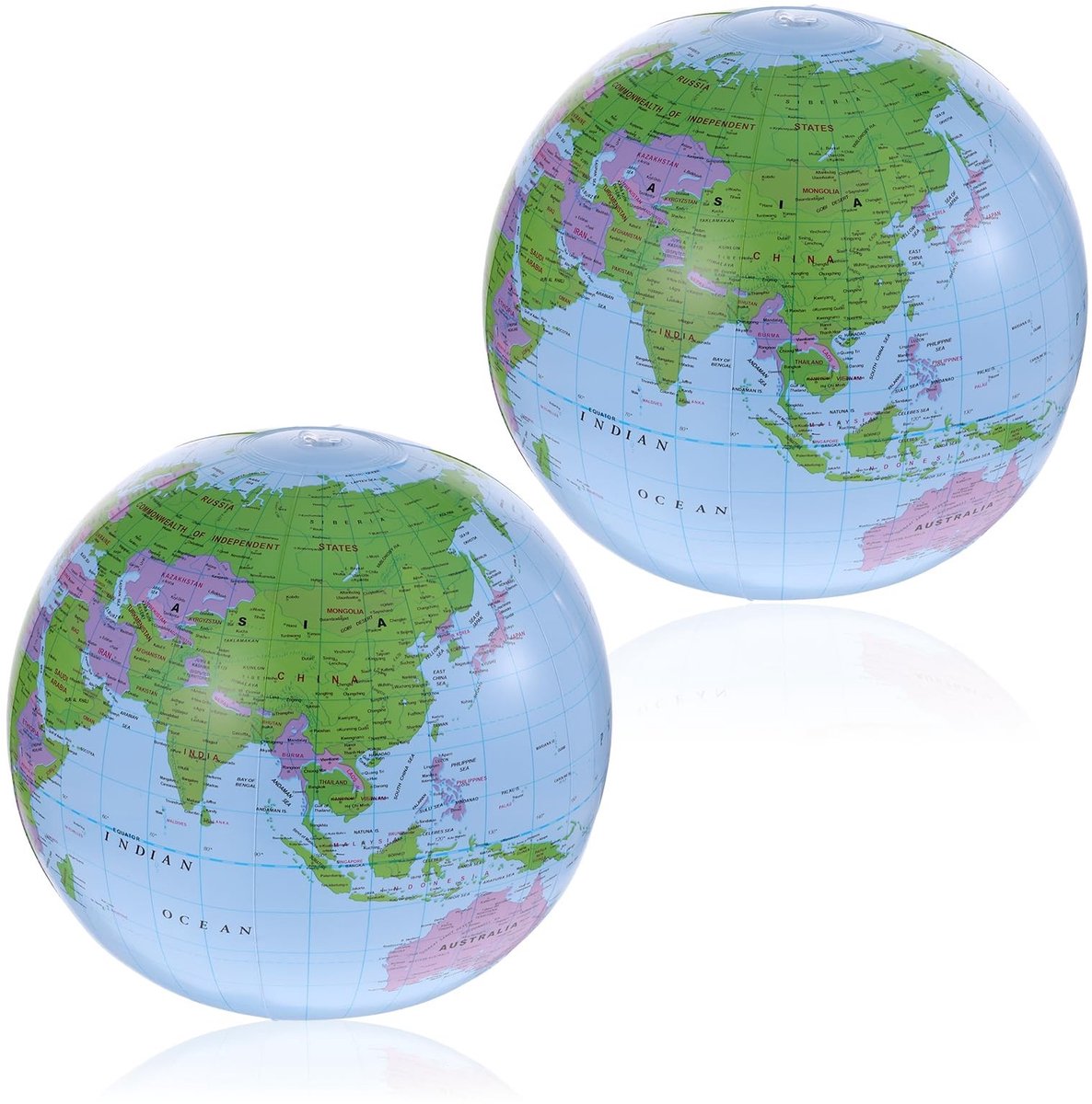 Solidchoice - Set van 2 Opblaasbare Wereldbollen voor Waterplezier
