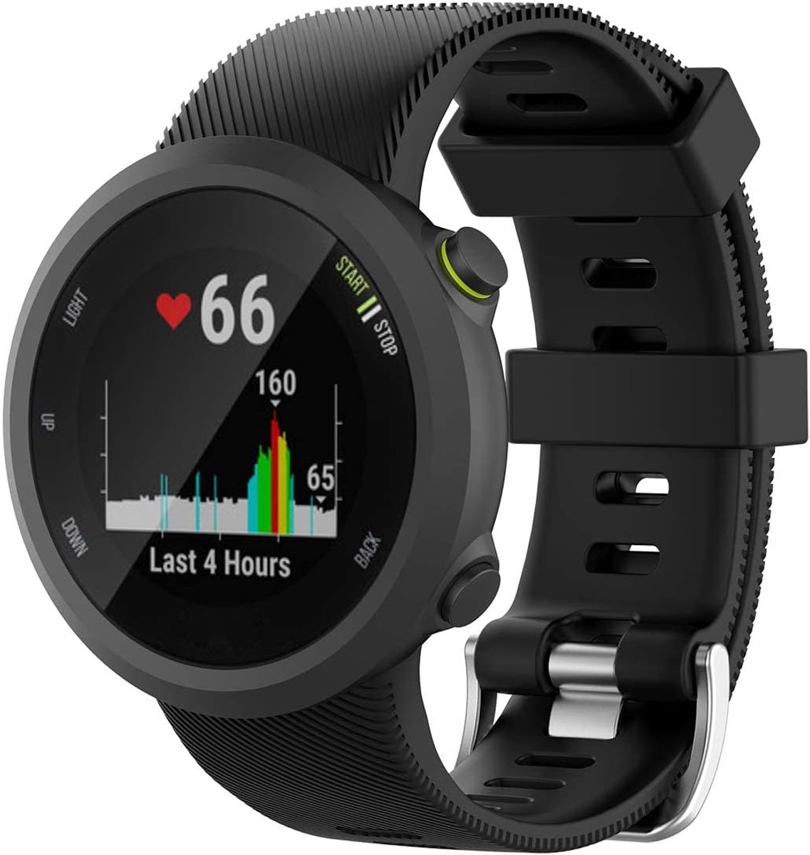Vervangende horlogeband voor Garmin Forerunner 45/45S - siliconen - comfortabel - ideaal voor sporters - ShopVlot