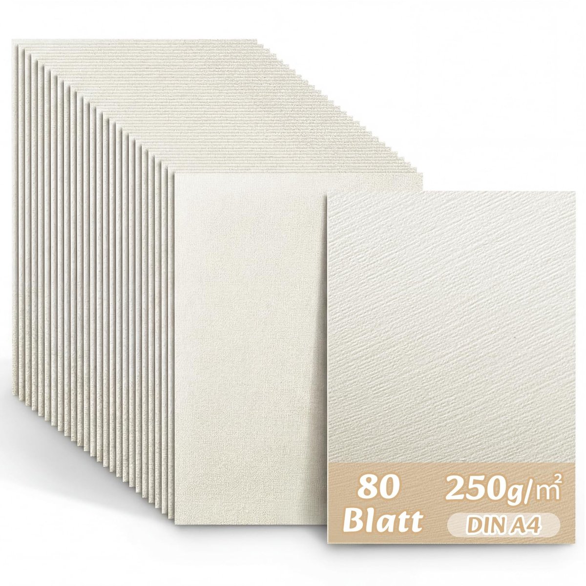 Solidchoice - Set van 80 Embossed Cardboard A4 voor Creatieve Projecten