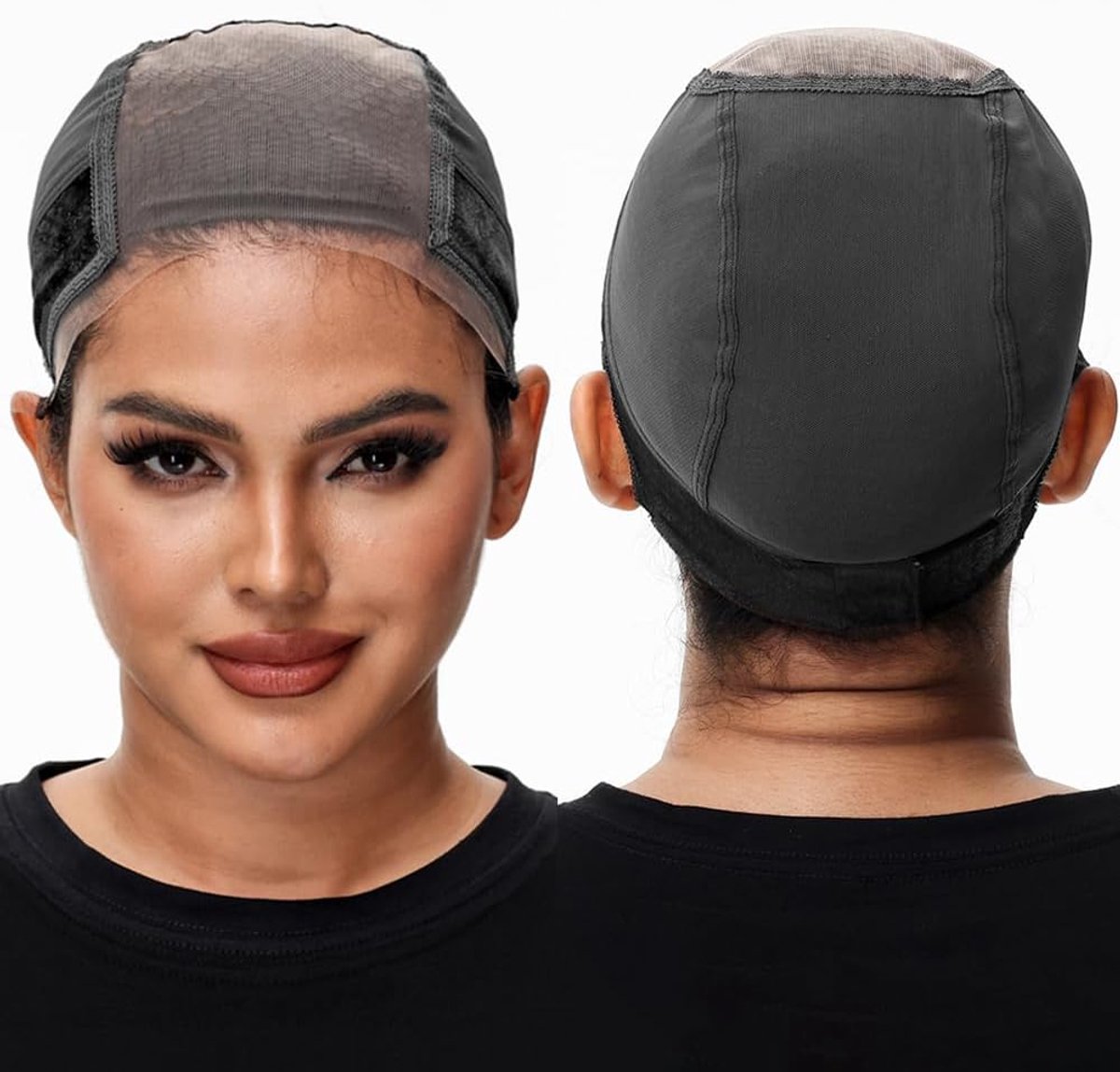 Lace wig cap met gripband - transparante lace front wig - verstelbare non-slip cap - voorkomt verschuiven - ShopVlot