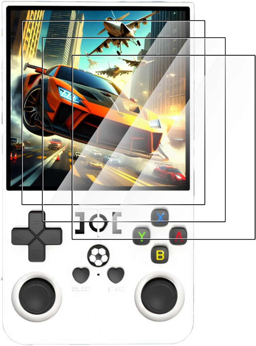 Set van 3 displaybeschermfolie van gehard glas voor R36Max/V40Max/R36Ultra/R36Plus, hardheidsgraad 9H, HD-helder - ShopVlot