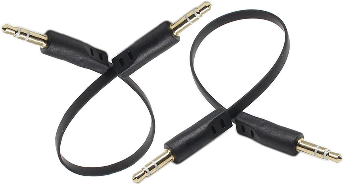 3.5mm Audio Cable, zdyCGTime Gold Plated 3.5mm Auxiliary Audio Stereo Male to 3.5mm Stereo Plug/Male Cable (0.5 Feet) - ShopVlot