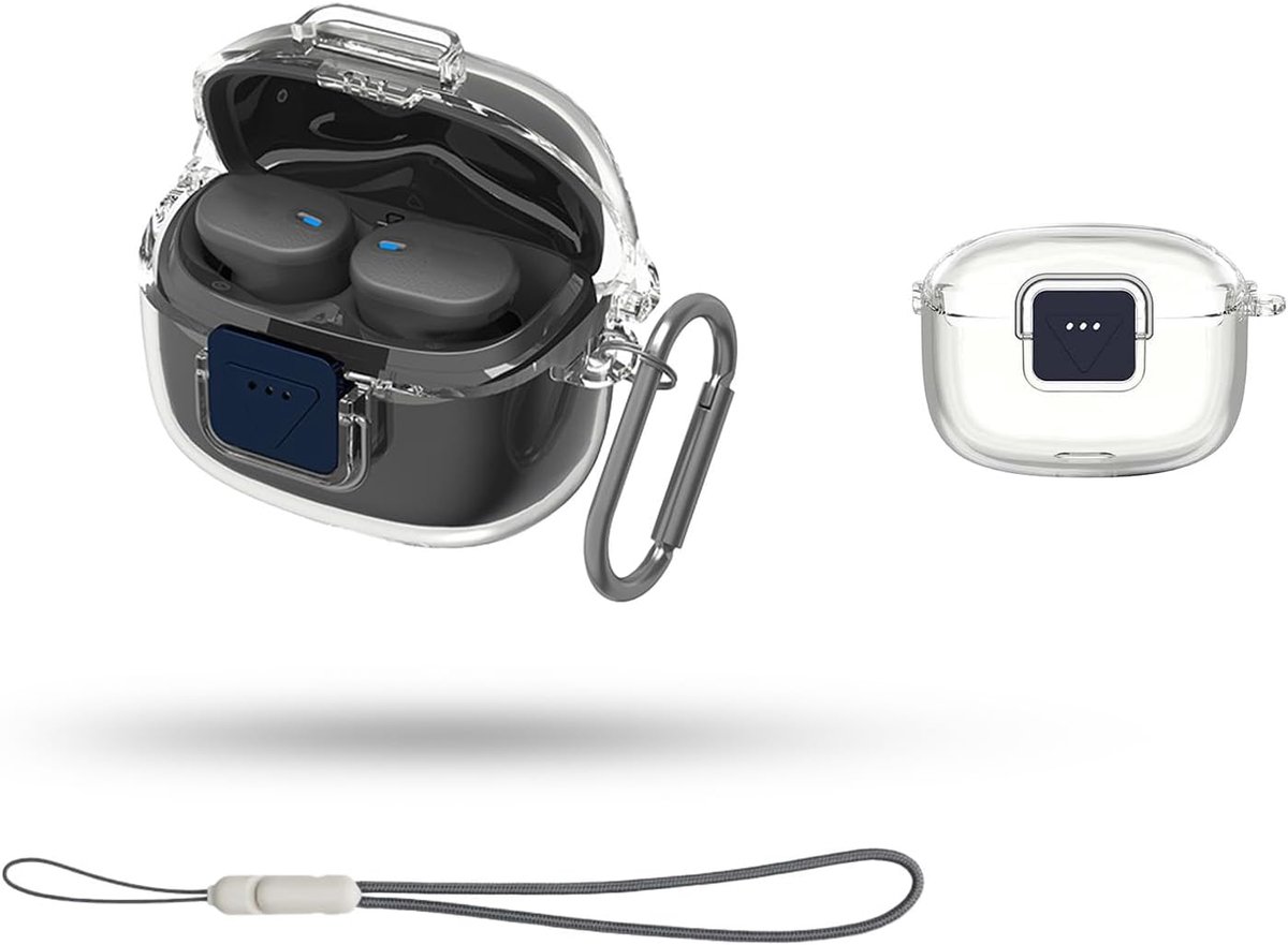 Transparante TPU-hoes voor JBL Tune Buds 2 hoofdtelefoon, oplaadetui, krasbestendig, valbestendig, zacht en flexibel - ShopVlot