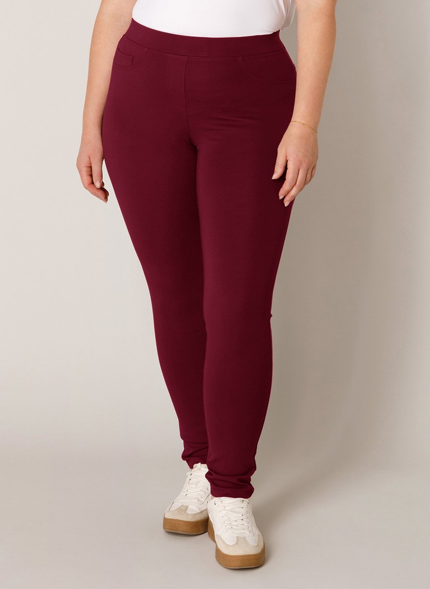 BASE LEVEL CURVY Arnika Tregging - Wine Red - maat X-0(44)