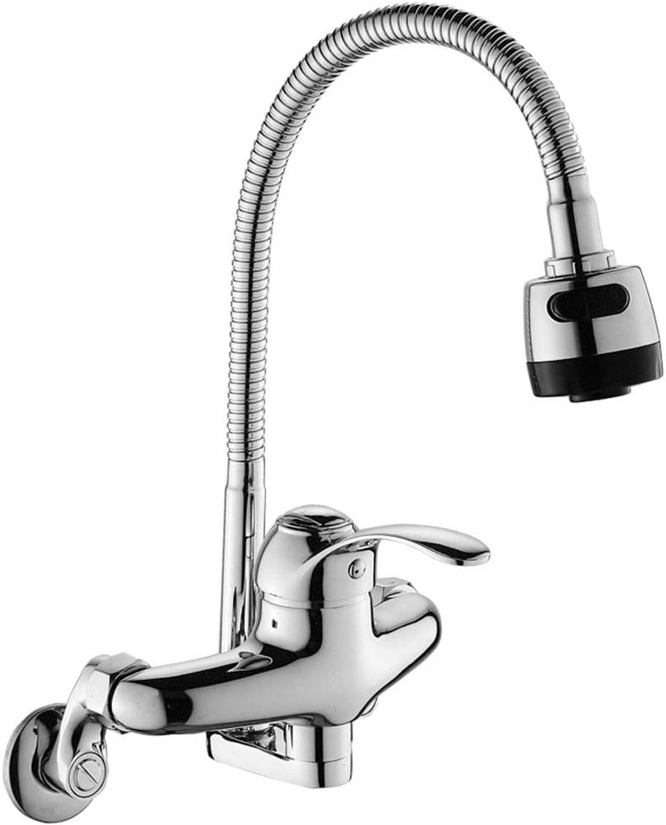 Keukenkraan Hot en Koud Mengkraan - Koper Draaikraan - Twee Waterafvoermethoden - Comfortabel gebruik - ShopVlot